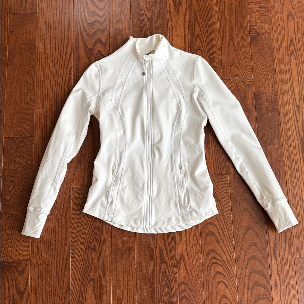 90 Degree By Reflex Cream Zip Jacket